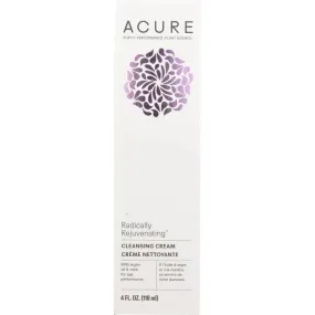 Acure Radically Rejuvenating Cleansing Cream, 4 Fl Oz (Case of 3)