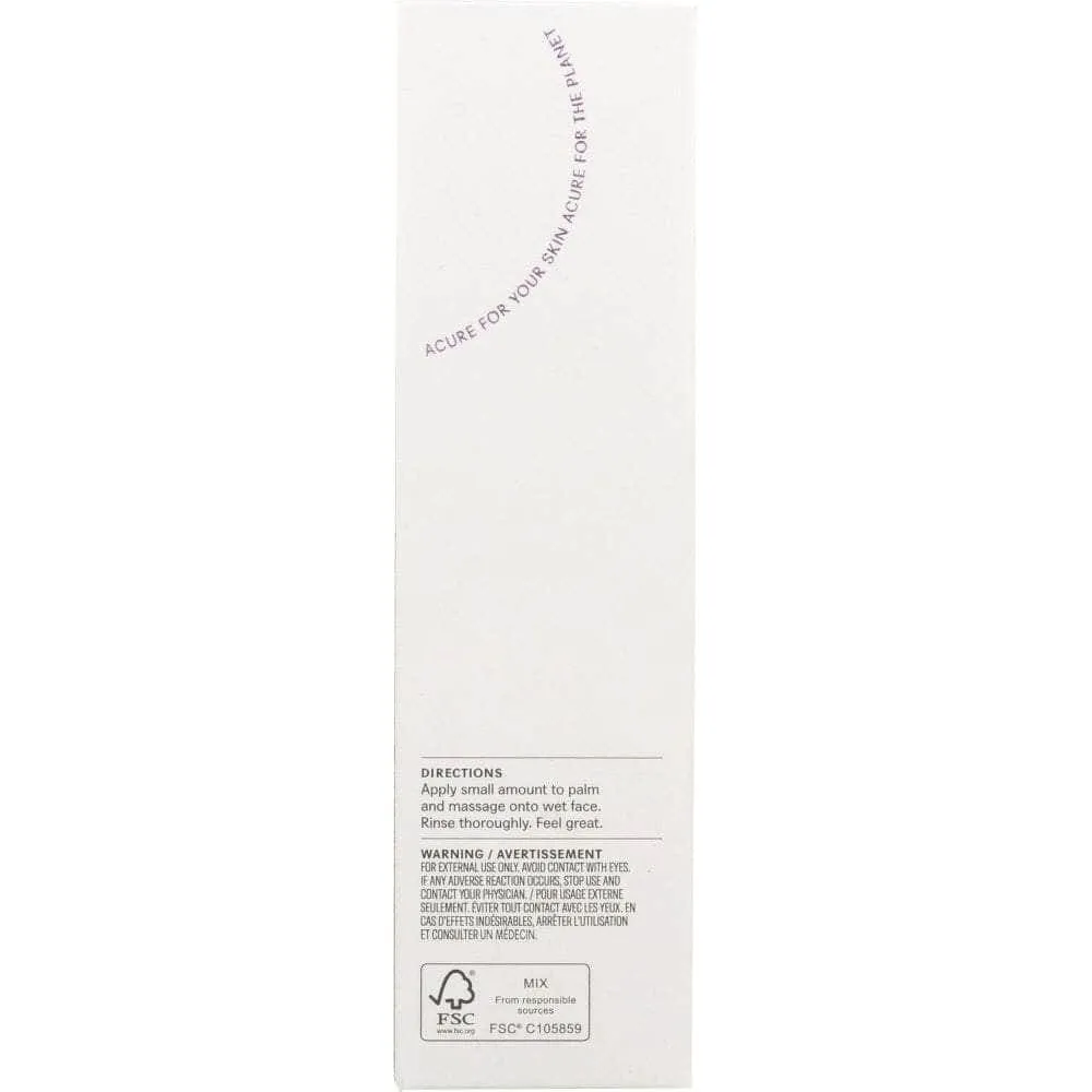 Acure Radically Rejuvenating Cleansing Cream, 4 Fl Oz (Case of 3)