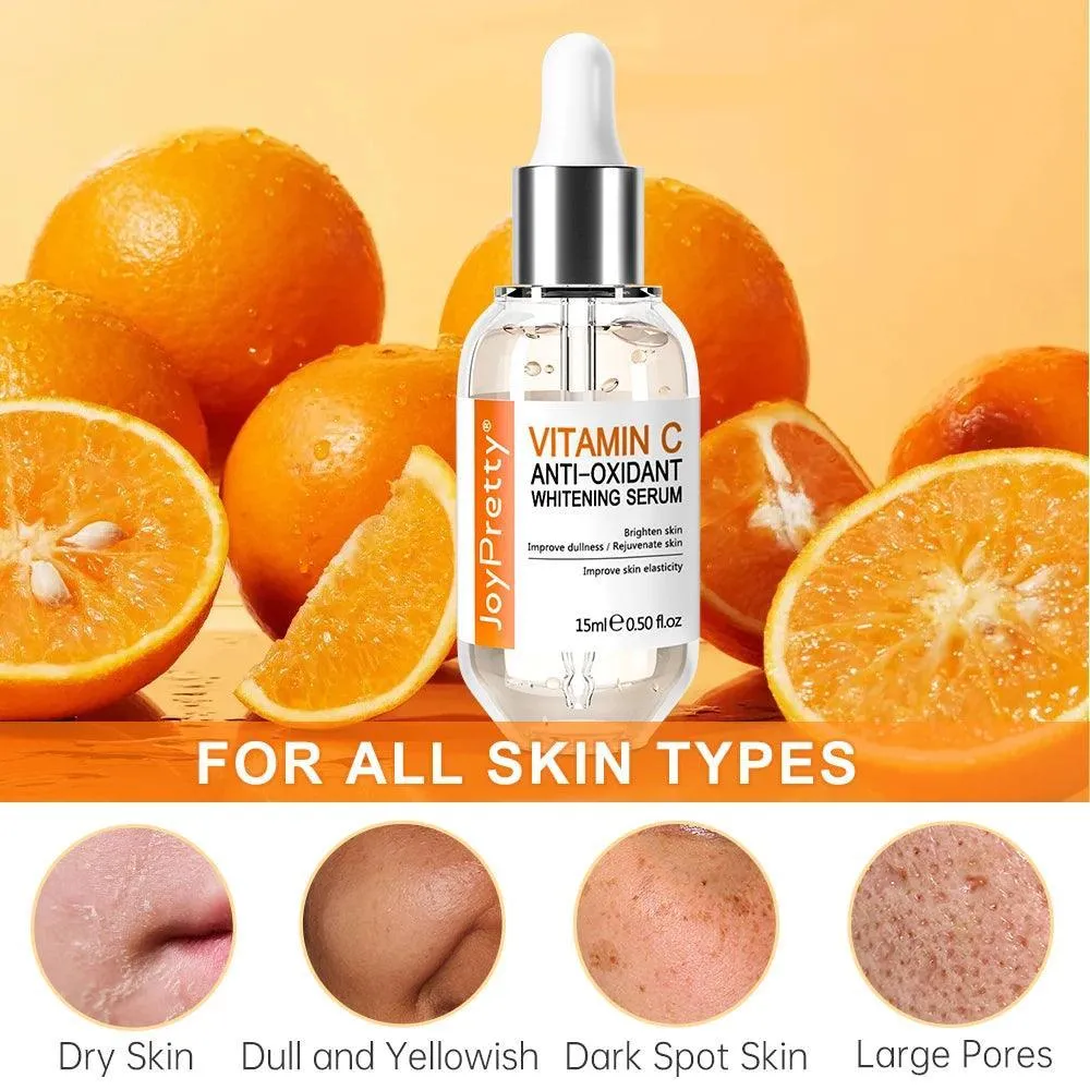 Anti-Wrinkle. Vitamin C Serum with Hyaluronic Acid: Skin Brightening & Protection