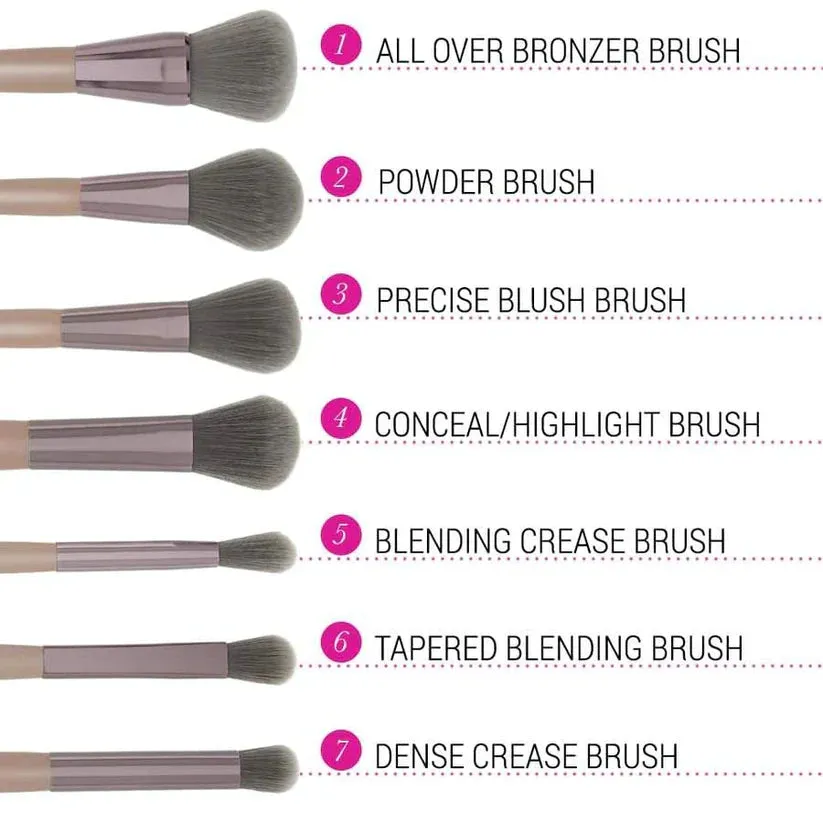 BH Cosmetics - 15pcs Brushes with Leather Pouch