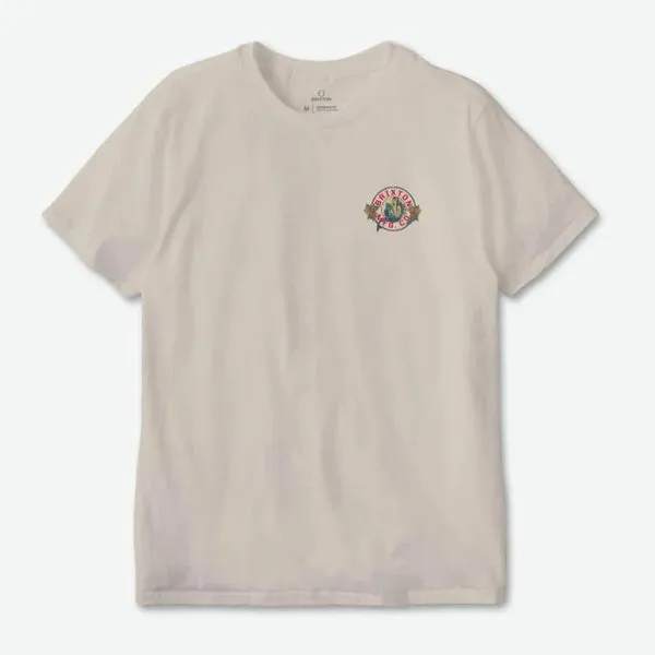 Brixton Geneva T-Shirt - Cream Worn Wash