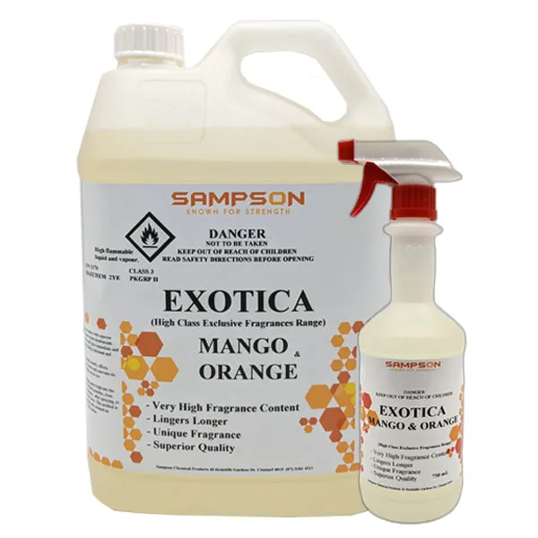 Exotica Mango and Orange Air Freshener | Strong, Long-Lasting Aroma