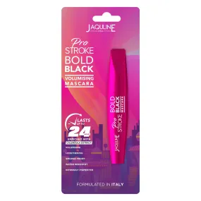 Jaquline USA Pro Stroke Bold Black Volumising Mascara 24Hrs 9.5ml