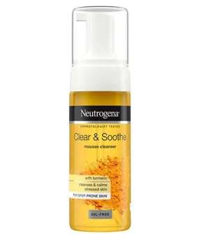 Johnson And Johnson Clear And Soothe Oil Free Mousse Cleanser