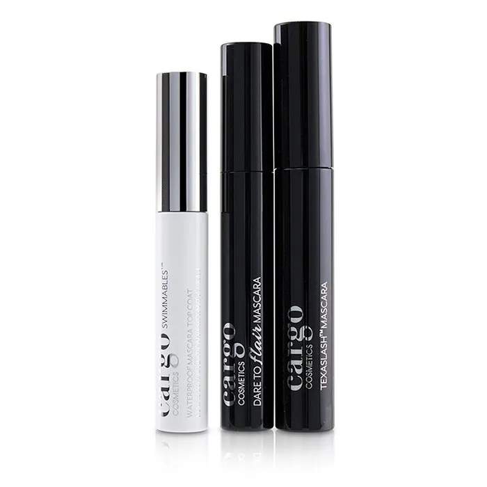 Mascara Kit: 1x Dare To Flair Mascara, 1x Texalash Mascara, 1x Swimmables Waterproof Mascara Topcoat
