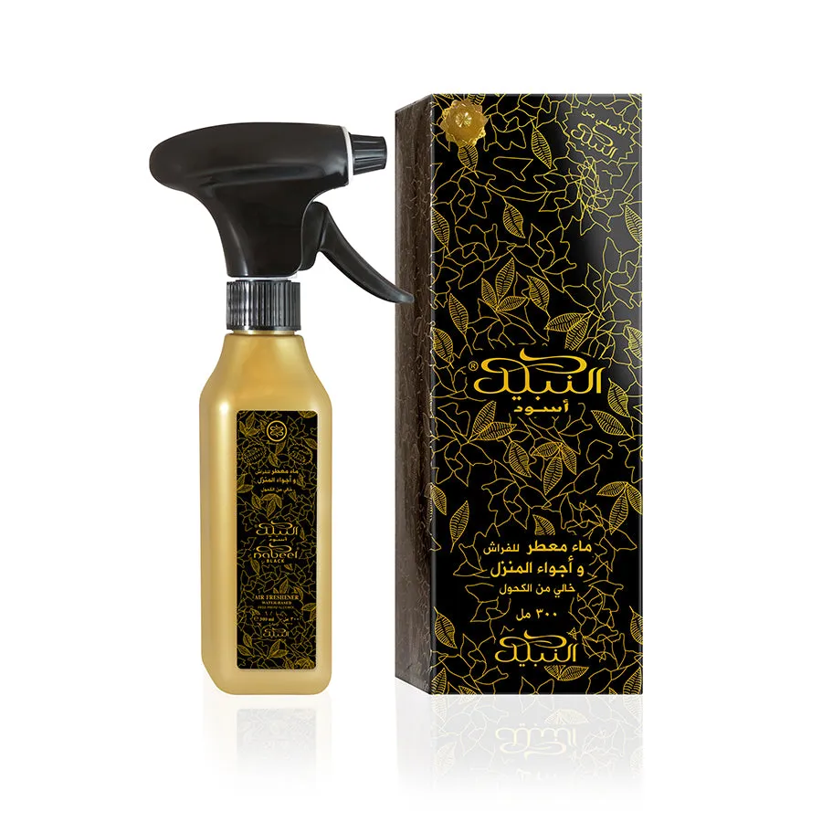 Nabeel Black Air Freshener 300ml Water-based free from Alcohol