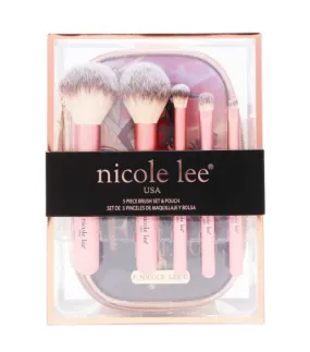 Nicole Lee Makeup Brush Set W/ POUCH