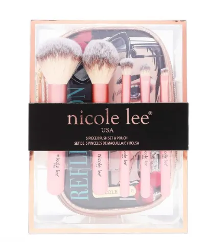 Nicole Lee Makeup Brush Set W/ POUCH