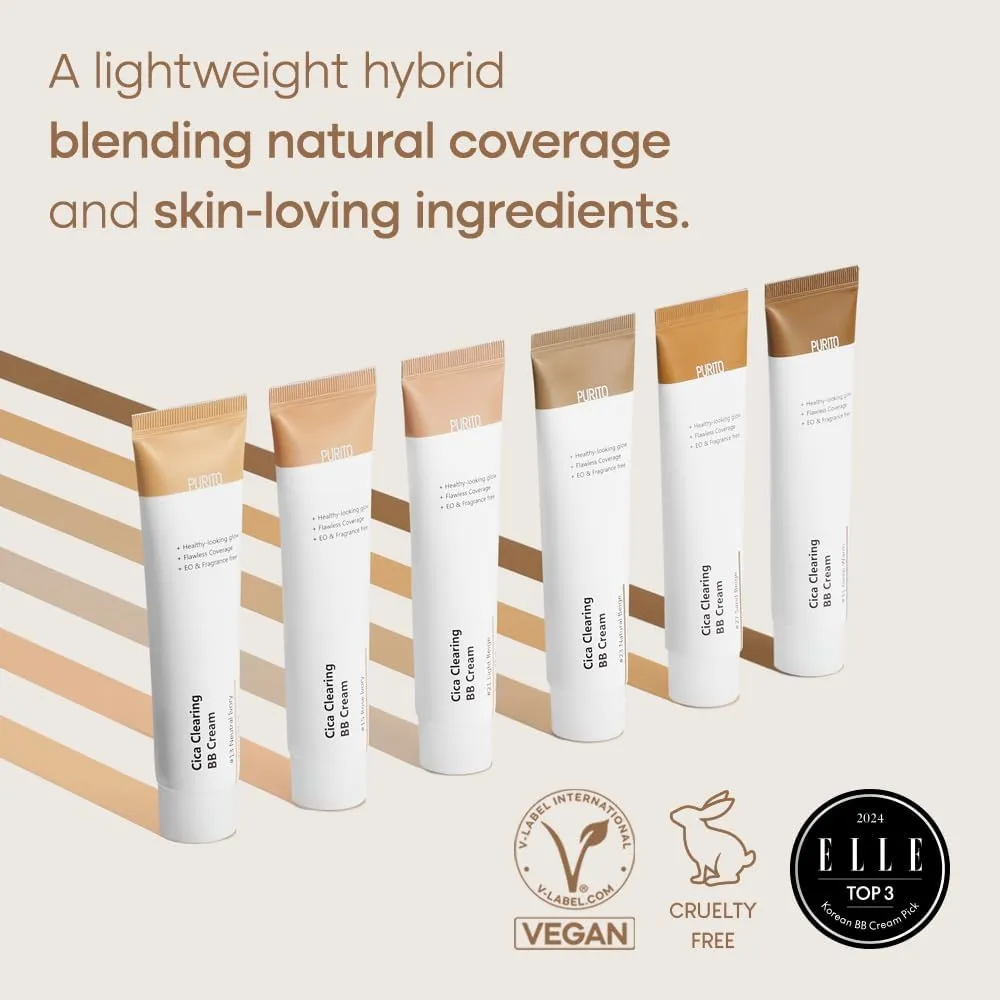 PURITO Cica Clearing BB Cream 30ml - #31 Deep Warm