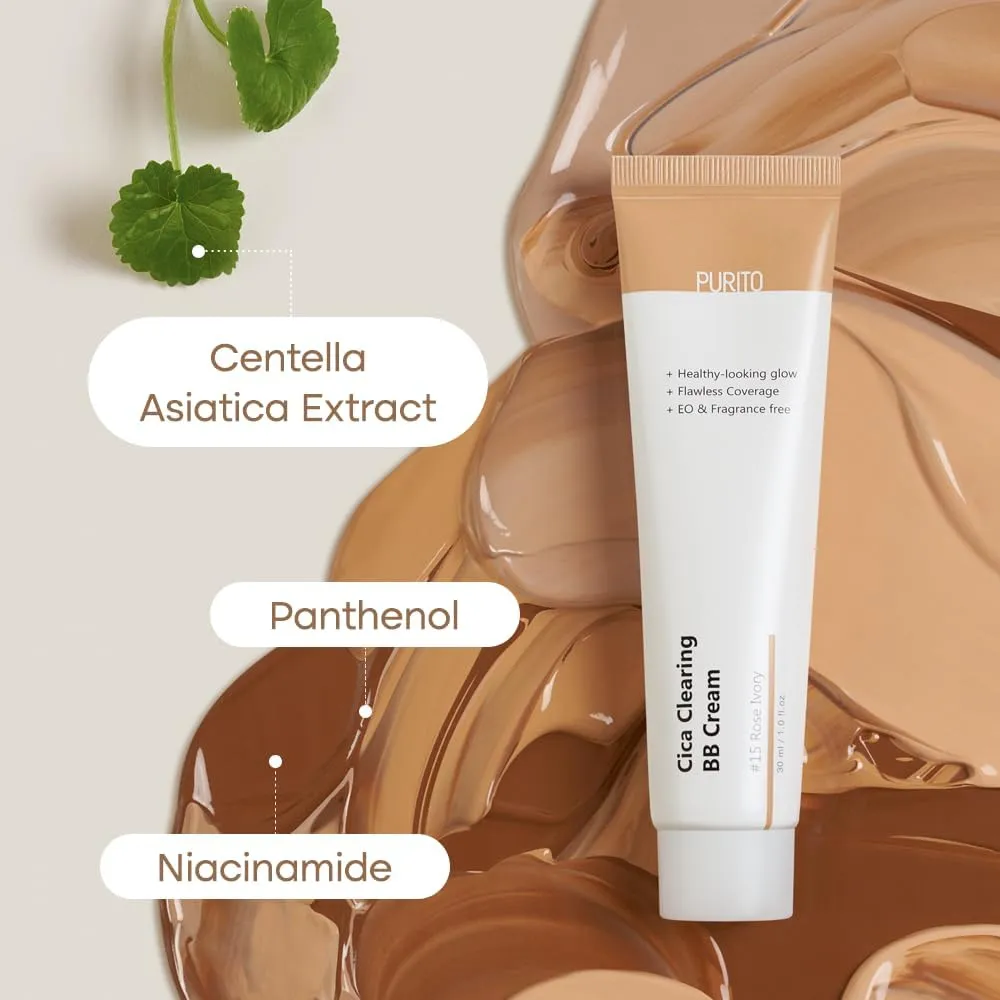 PURITO Cica Clearing BB Cream 30ml - #31 Deep Warm