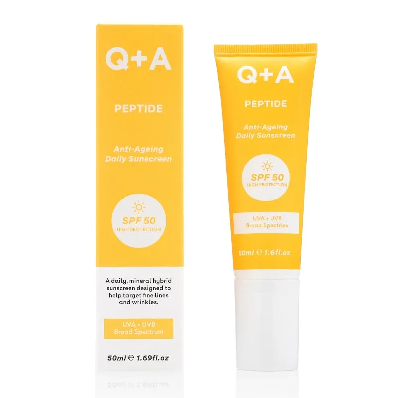 Q A Peptide Anti-Ageing Face Sunscreen SPF 50