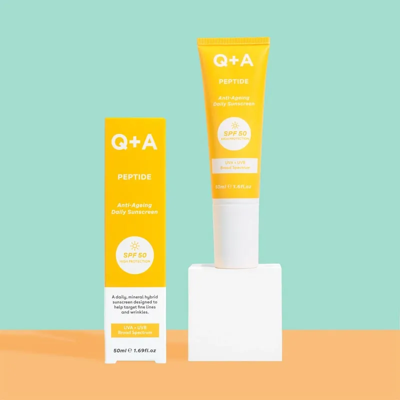 Q A Peptide Anti-Ageing Face Sunscreen SPF 50