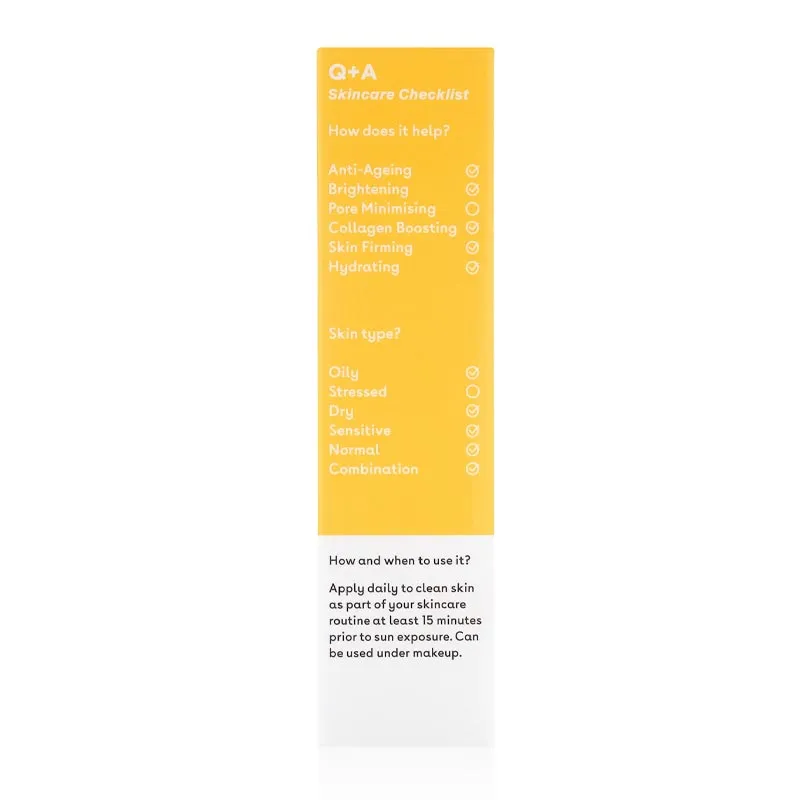 Q A Peptide Anti-Ageing Face Sunscreen SPF 50