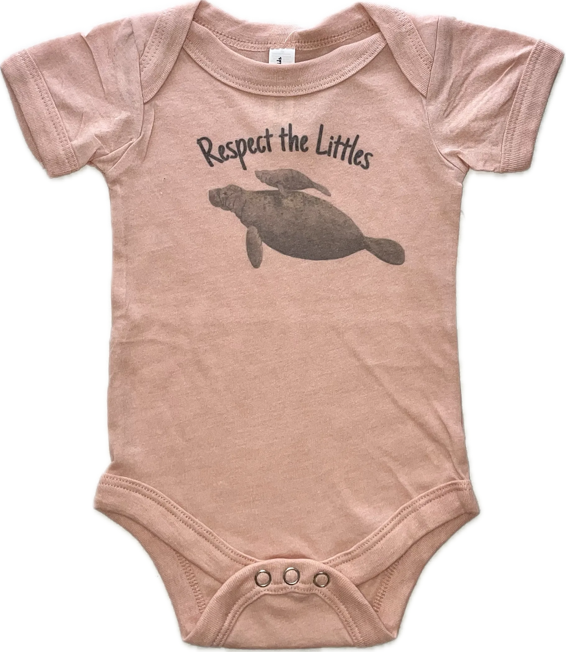 Respect The Littles Onesie Blush