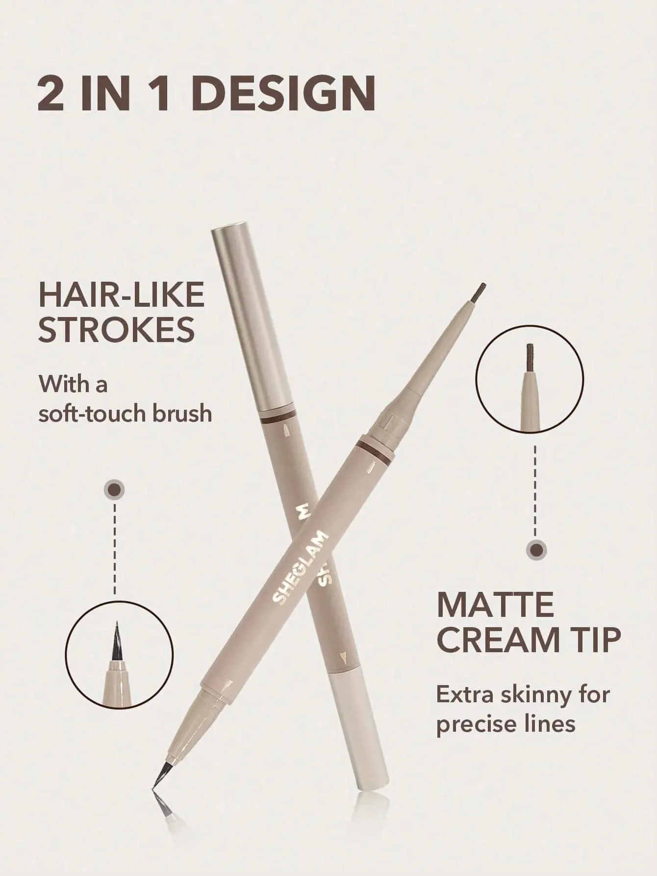 Sheglam Brows On Demand 2-In-1 Brow Pencil  
