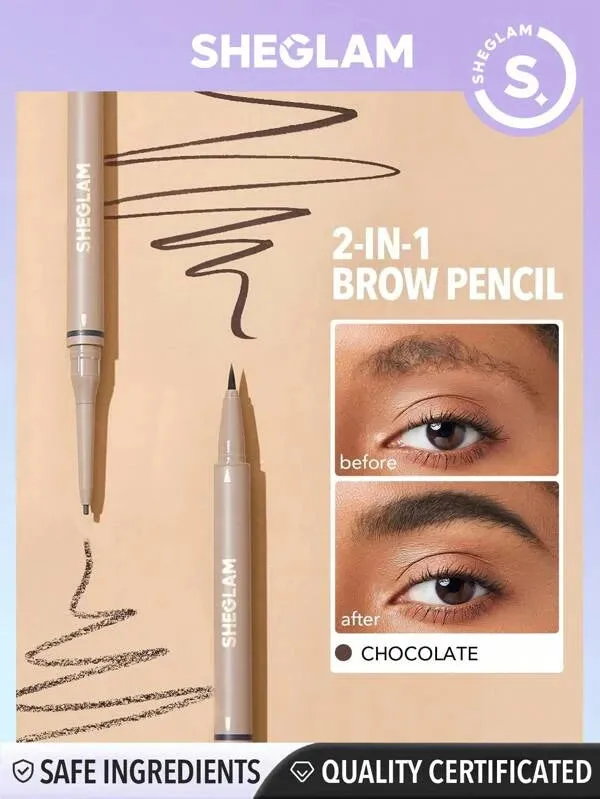 Sheglam Brows On Demand 2-In-1 Brow Pencil  