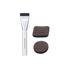 Spatula Wide Foundation Brush Puff Duo Set